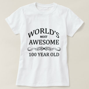 世界の最も素晴らしい100歳 Tシャツ
