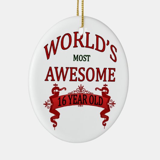 世界の最も素晴らしい16歳児 セラミックオーナメント (右)