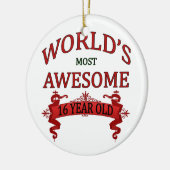 世界の最も素晴らしい16歳児 セラミックオーナメント (左)