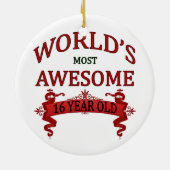 世界の最も素晴らしい16歳児 セラミックオーナメント (裏面)