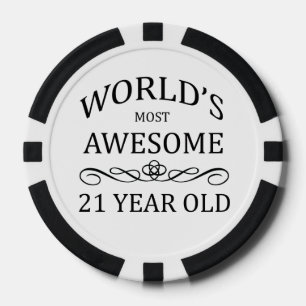 世界の最も素晴らしい21歳 ポーカーチップ
