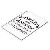 世界の最も素晴らしい30歳 ノートブック (左側)