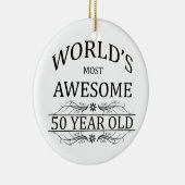 世界の最も素晴らしい50歳 セラミックオーナメント (右)