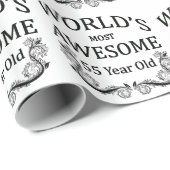 世界の最も素晴らしい55歳 ラッピングペーパー (ロールコーナー)