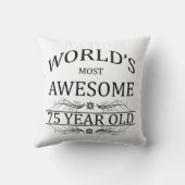 世界の最も素晴らしい75歳 クッション (裏面)
