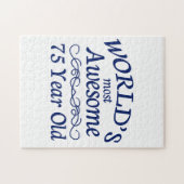 世界の最も素晴らしい75歳 ジグソーパズル (横)