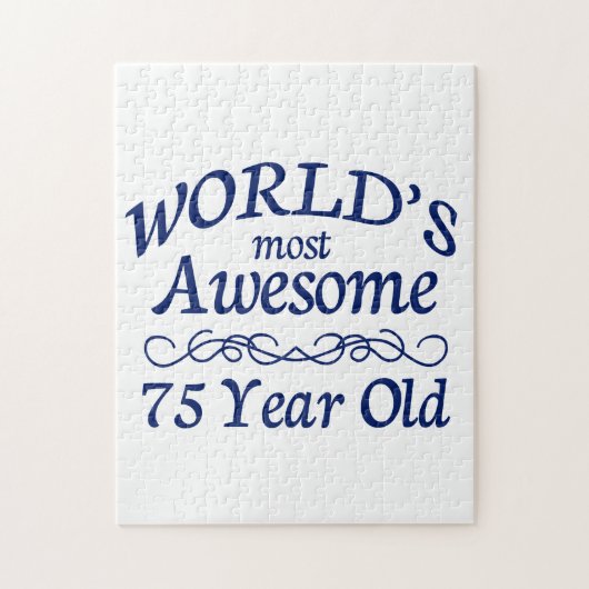 世界の最も素晴らしい75歳 ジグソーパズル (縦)