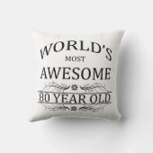 世界の最も素晴らしい80歳 クッション (裏面)