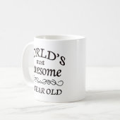 世界の最も素晴らしい80歳 コーヒーマグカップ (正面左)