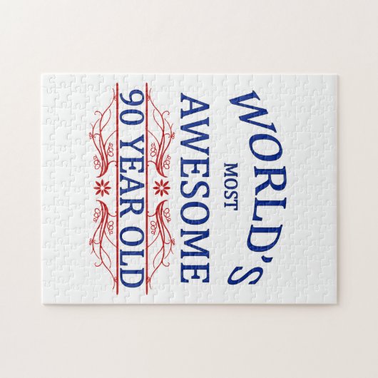 世界の最も素晴らしい90歳 ジグソーパズル (横)