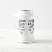 世界の最も素晴らしいfarter oops私は父の白を意味します ビールジョッキ (正面左)