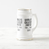 世界の最も素晴らしいfarter oops私は父の白を意味します ビールジョッキ (正面右)