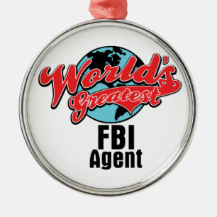 世界の最も素晴らしいFBI捜査官 メタルオーナメント