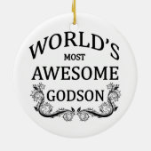 世界の最も素晴らしいGodson セラミックオーナメント (裏面)