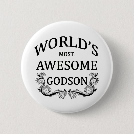 世界の最も素晴らしいGodson 缶バッジ (正面)