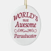 世界の最も素晴らしいParaeducator セラミックオーナメント (右)