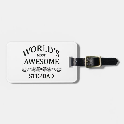 世界の最も素晴らしいStepdad ラゲッジタグ (正面横)