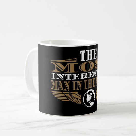 世界の最も興味深い人 コーヒーマグカップ (正面左)