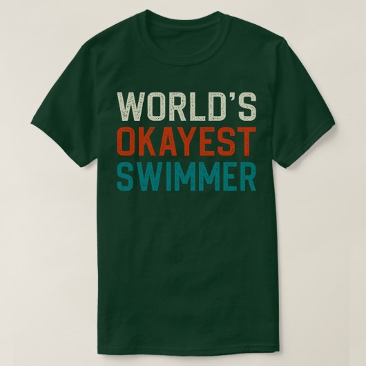 世界の最も重要な泳ぐ人 Tシャツ (デザイン正面)