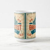 世界の最大の友人勇気付けられる コーヒーマグカップ (中央)