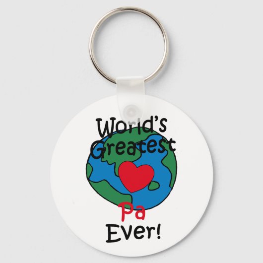 世界の最大Paハート キーホルダー (正面)