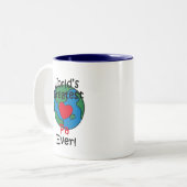 世界の最大Paハート ツートーンマグカップ (正面左)