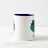 世界の最大Paハート ツートーンマグカップ (中央)