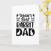 世界の最高のうさぎパパ – 娘 – 母おもしろい – 母 カード (黄色い花)