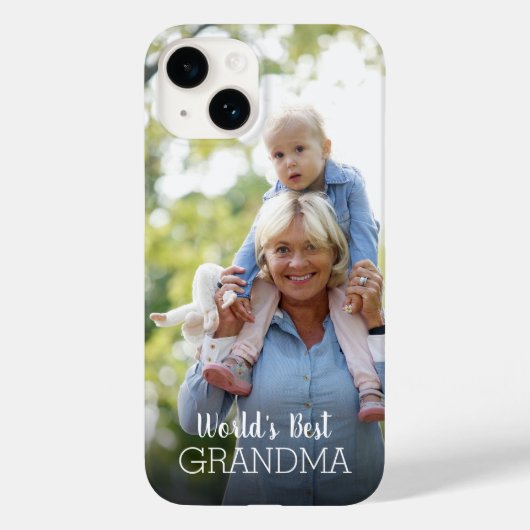 世界の最高のおばあちゃん母の日のカスタム写真 Case-Mate iPhoneケース (裏面)