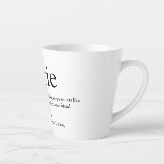 世界の最高のおばよ、叔母の定義 カフェラテマグ (右)