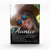 世界の最高のおばよ、叔母の定義 フォトブロック (正面)