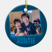 世界の最高のおば |フォトセモダンラミックオーナメント セラミックオーナメント (正面)