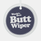 世界の最高のお尻・ワイパーナースCNA RNA  ガラスオーナメント (正面)