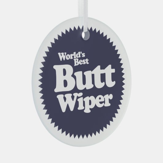 世界の最高のお尻・ワイパーナースCNA RNA  ガラスオーナメント (正面右)