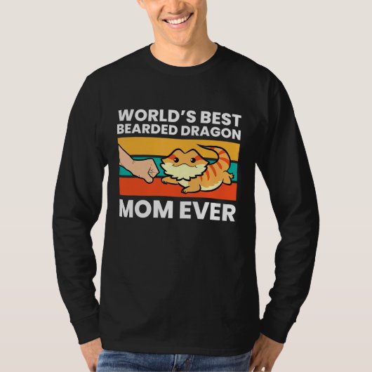 世界の最高のひげつきドラゴン Tシャツ (正面)
