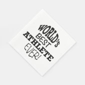 世界の最高のアスリート・エバー スタンダードランチョンナプキン (角)