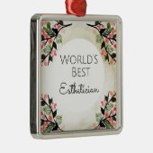 世界の最高のエステティシャンギフト2 メタルオーナメント (右)