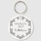 世界の最高のエステティシャンギフト3 キーホルダー (正面)