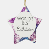 世界の最高のエステティシャンギフト5 セラミックオーナメント (右)