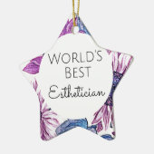 世界の最高のエステティシャンギフト5 セラミックオーナメント (左)