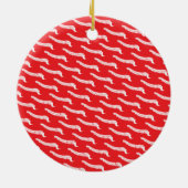 世界の最高のカイロプラクタークリスマスセラミック セラミックオーナメント (裏面)