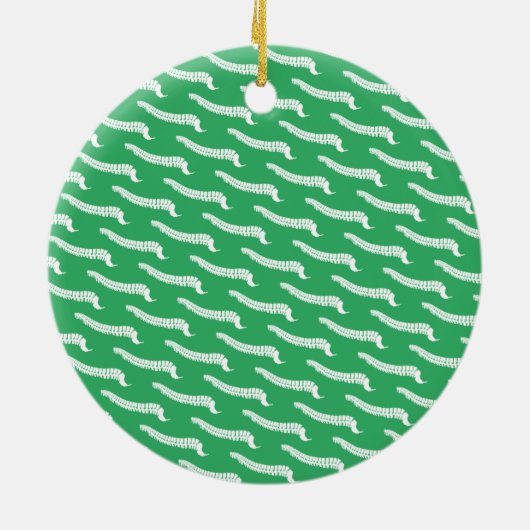 世界の最高のカイロプラクタークリスマス セラミックオーナメント (裏面)