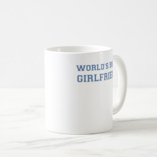 世界の最高のガールフレンド コーヒーマグカップ (正面右)