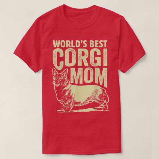 世界の最高のコルギ母の犬のギフト最高の、犬の母のイブ Tシャツ (デザイン正面)