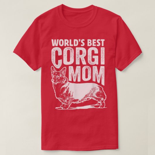 世界の最高のコルギ母の犬のギフト最高の、犬の母のイブ Tシャツ (デザイン正面)