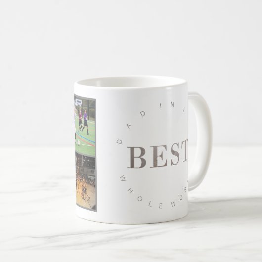 世界の最高のコーヒーマグの3枚の写真パパ コーヒーマグカップ (正面右)