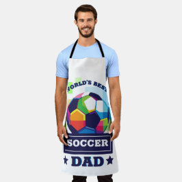 世界の最高のサッカーパパ父の日 エプロン
