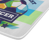 世界の最高のサッカーパパ父の日 カッティングボード (角)