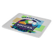 世界の最高のサッカーパパ父の日 カッティングボード (角)