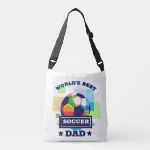 世界の最高のサッカーパパ父の日 クロスボディバッグ